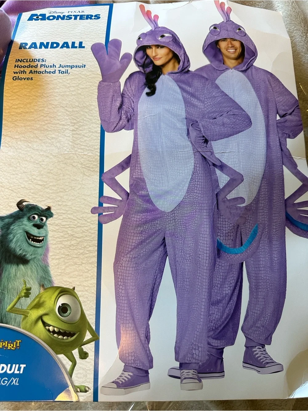 Disney Pixar Monster Inc. RANDALL Dragon adult Costume Onesie - Picture 1 of 9